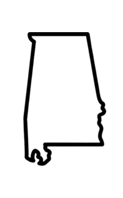 Alabama State Outline