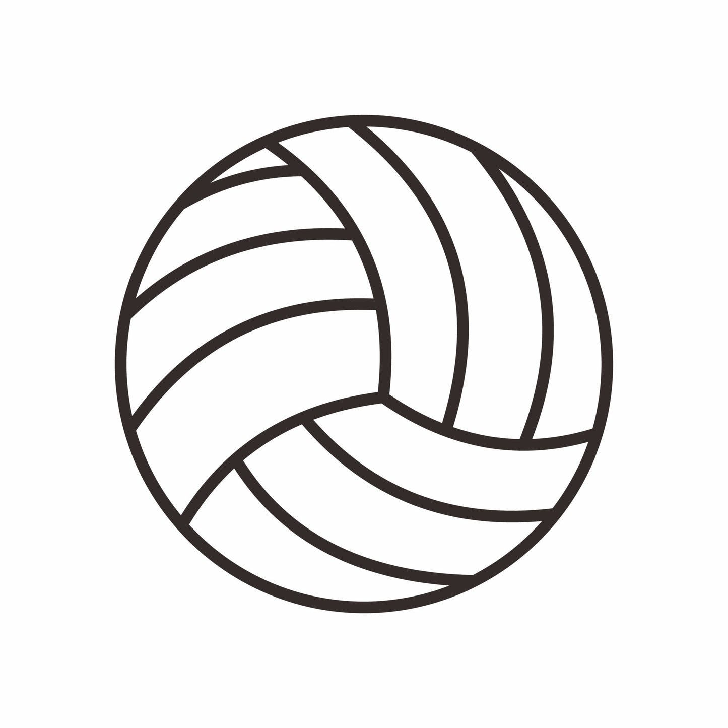 A Volleyball Decal