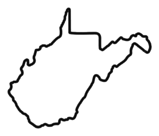 West Virginia State Decal