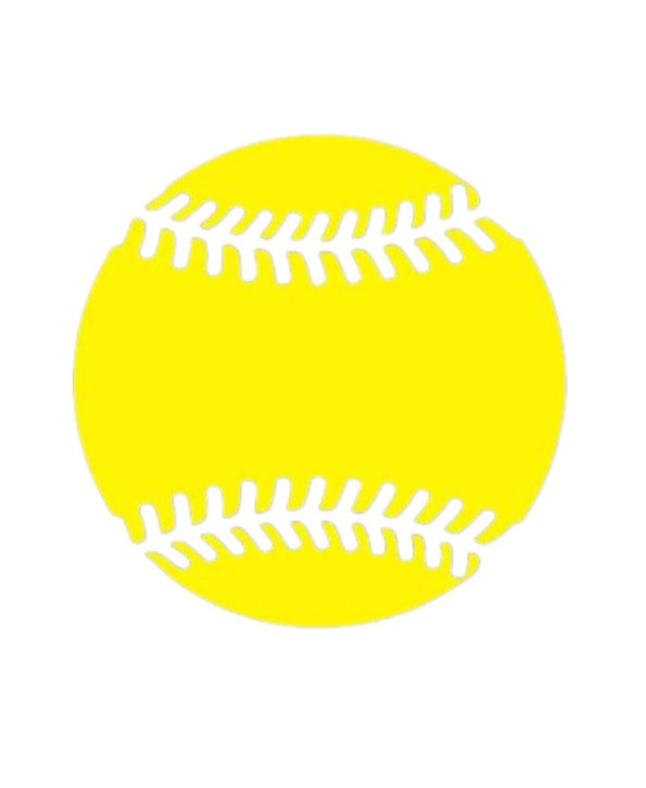 A Softball Decal
