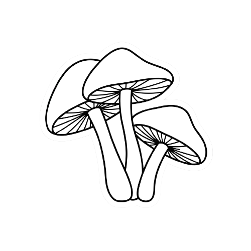 A Mushroom Sticker